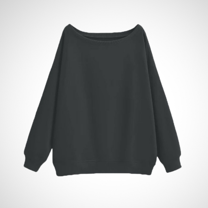 DIVECA™ - Lässiger Langarmpullover mit U-Boot-Ausschnitt