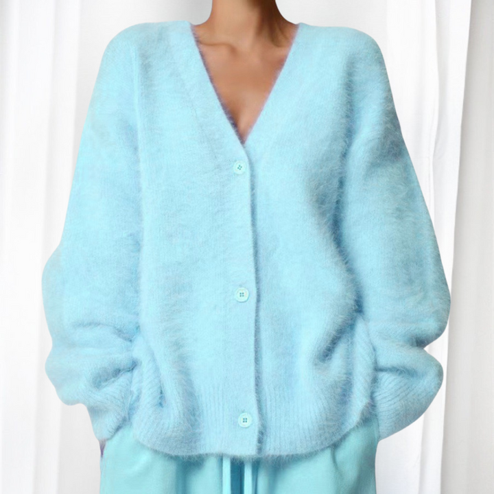 QUINCY™ - Bequemer Cardigan mit Knopfleiste und überschnittenen Schultern