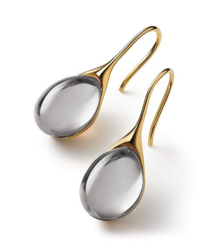 ROMY™ - Kristall-Ohrhänger in Gold und Silber