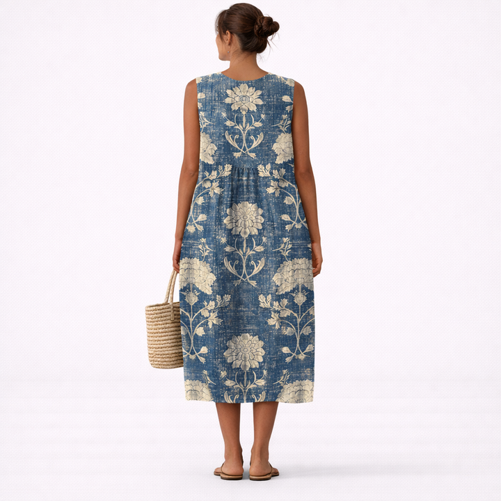 Luise™ | Klassisches Midi-Kleid mit Blumenmuster