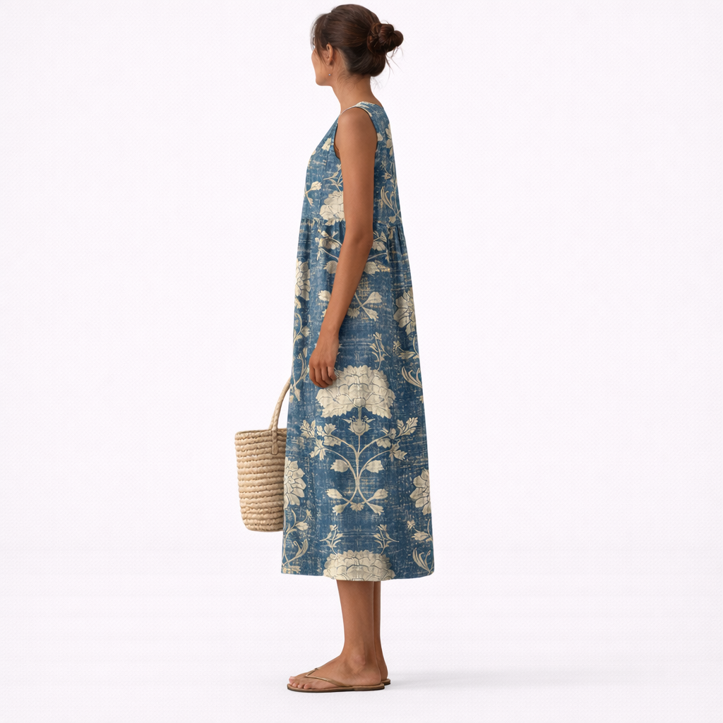 Luise™ | Klassisches Midi-Kleid mit Blumenmuster