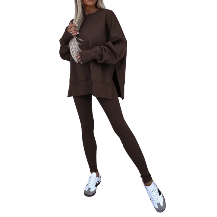 PERNELL™ – Gemütliches Freizeit-Sweatshirt & Skinny-Hosen-Set