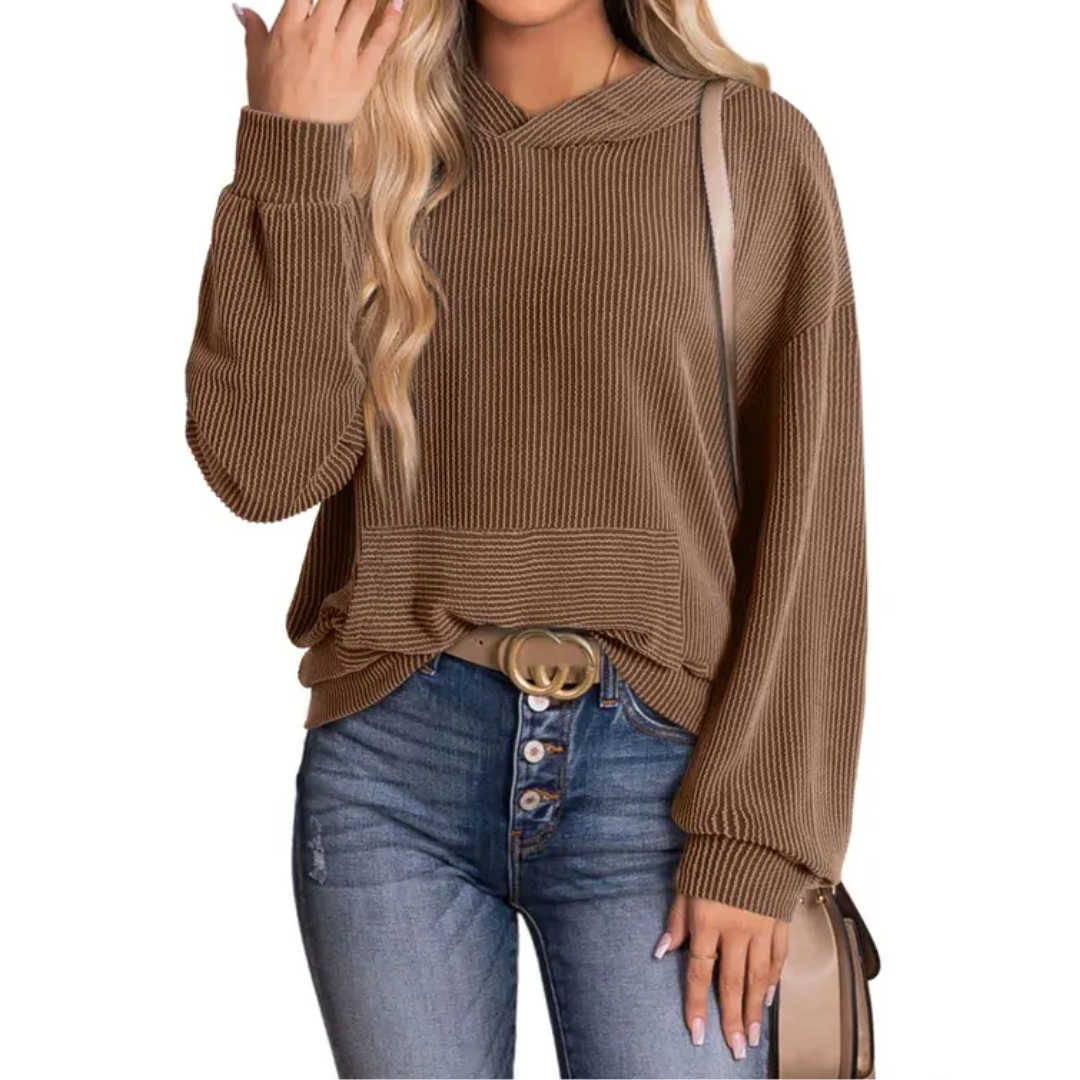 JESSA™ – Entspannter Kapuzenpullover mit gedrehter Naht