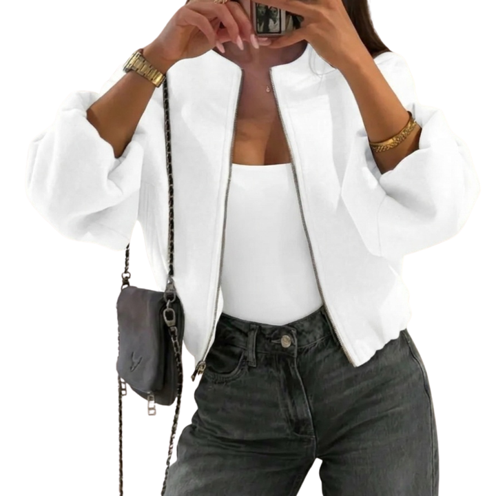 LENNON™ – Street-Style Webjacke mit Laternenärmeln