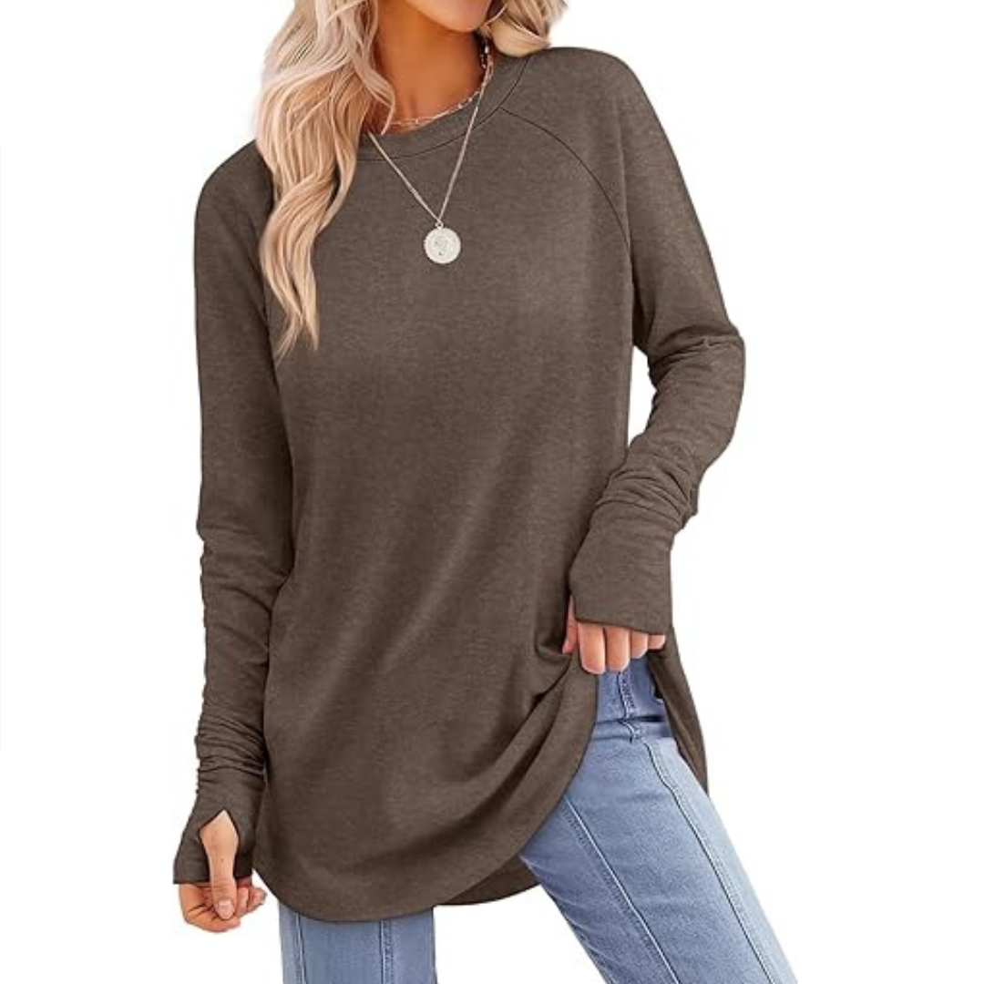 CORINNE™ – Legeres Tunika-Top mit Daumenloch