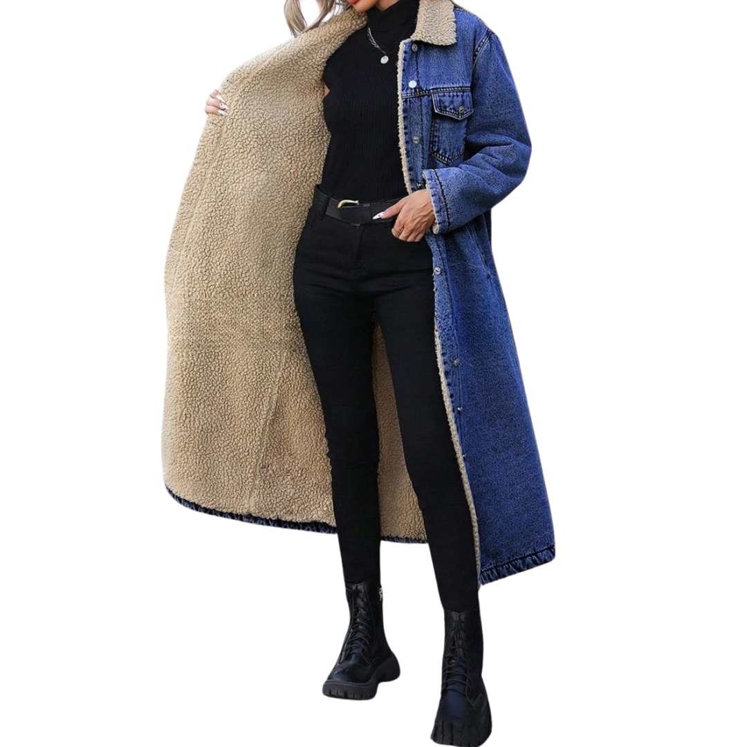JUNEAU™ – Entspannte Jeansjacke mit Fleecefutter