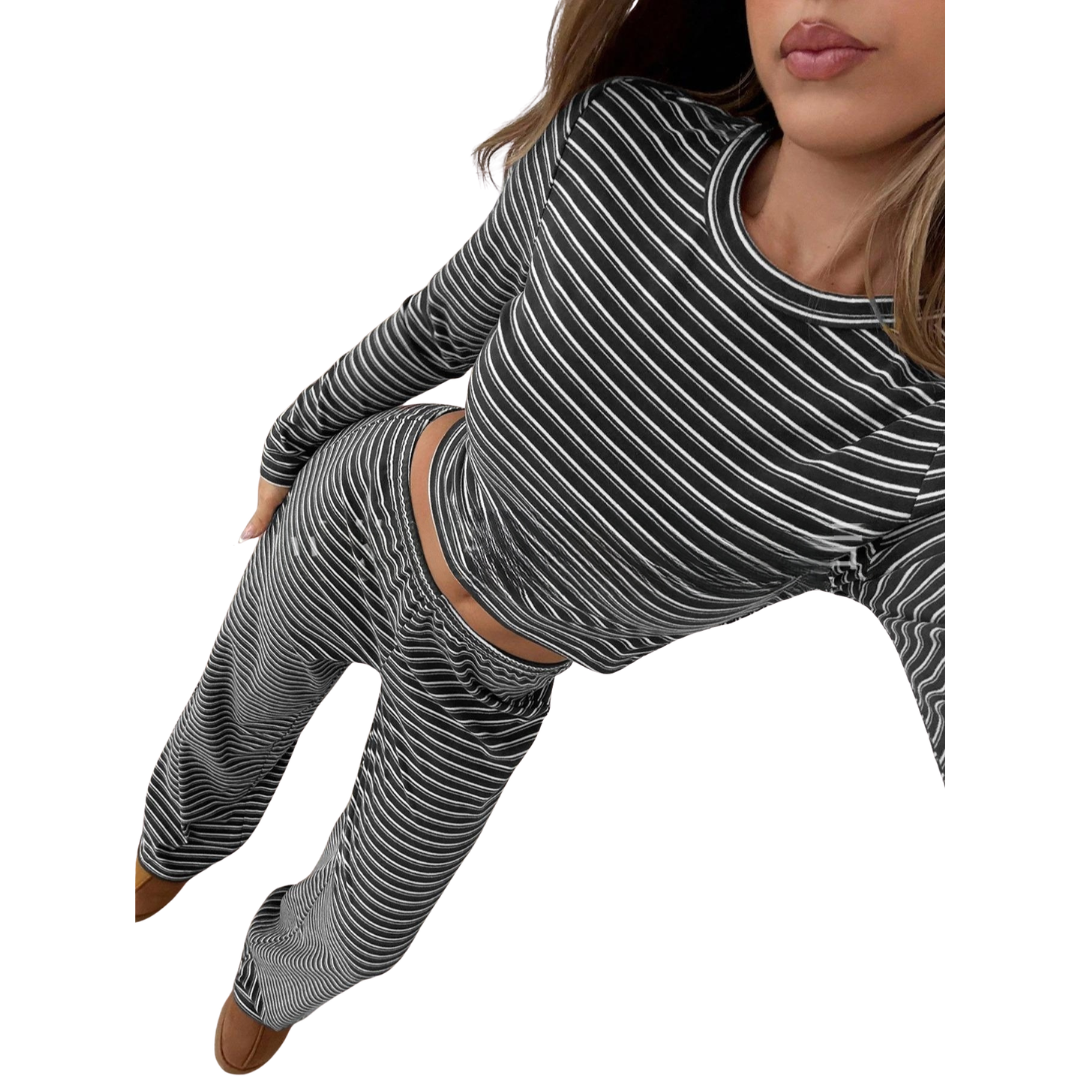 REEVE™ – Gestreiftes Relaxed Loungewear Set