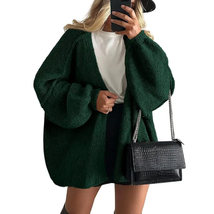 WRENLEY™ – Gemütlicher, oversized Cardigan mit offener Vorderseite