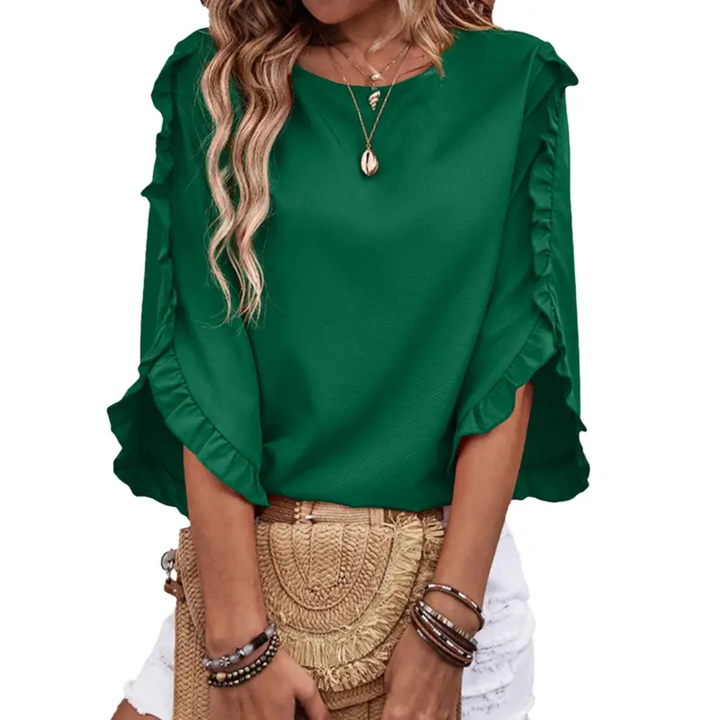WILLA™ – Bluse mit Rüschen und 3/4 Ärmeln