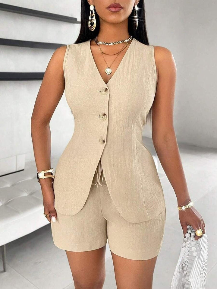 CHELENA™ – Schickes Sommer-Set aus Weste und Shorts