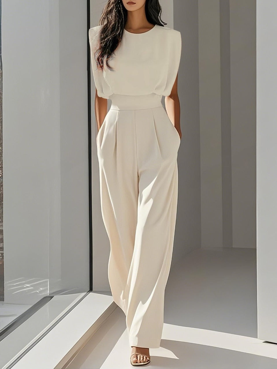 PAQUITA™ – Eleganter ärmelloser Sommer-Jumpsuit