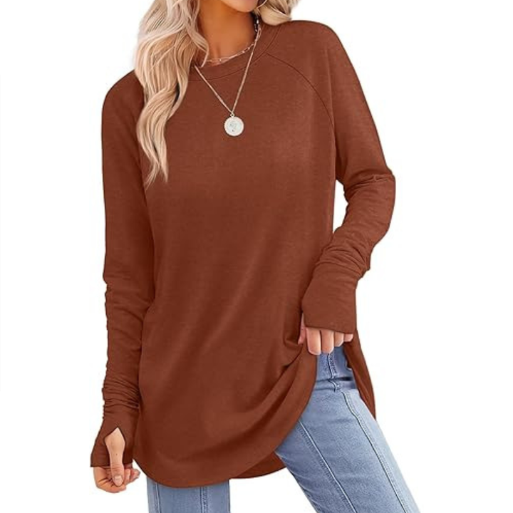 CORINNE™ – Legeres Tunika-Top mit Daumenloch