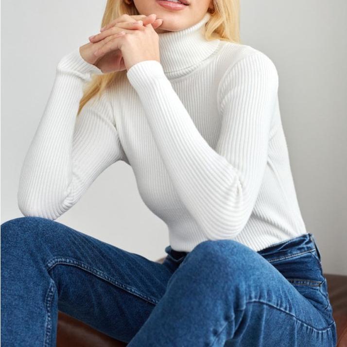 MAEVA™ – Rippstrick-Rollkragenpullover