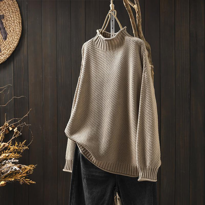 GRACE™ | Waffel-Pullover in Relaxed Fit