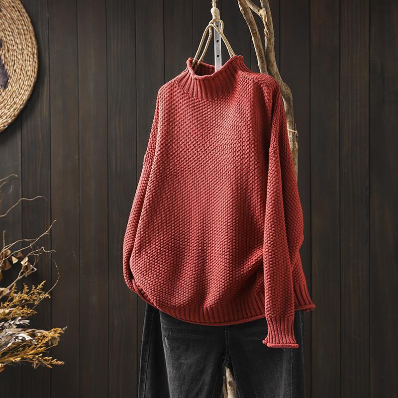 GRACE™ | Waffel-Pullover in Relaxed Fit