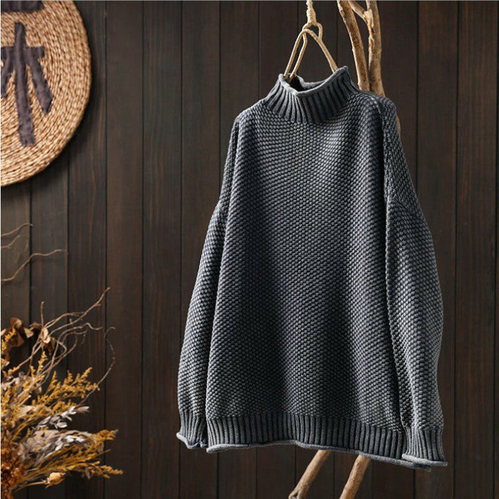 GRACE™ | Waffel-Pullover in Relaxed Fit