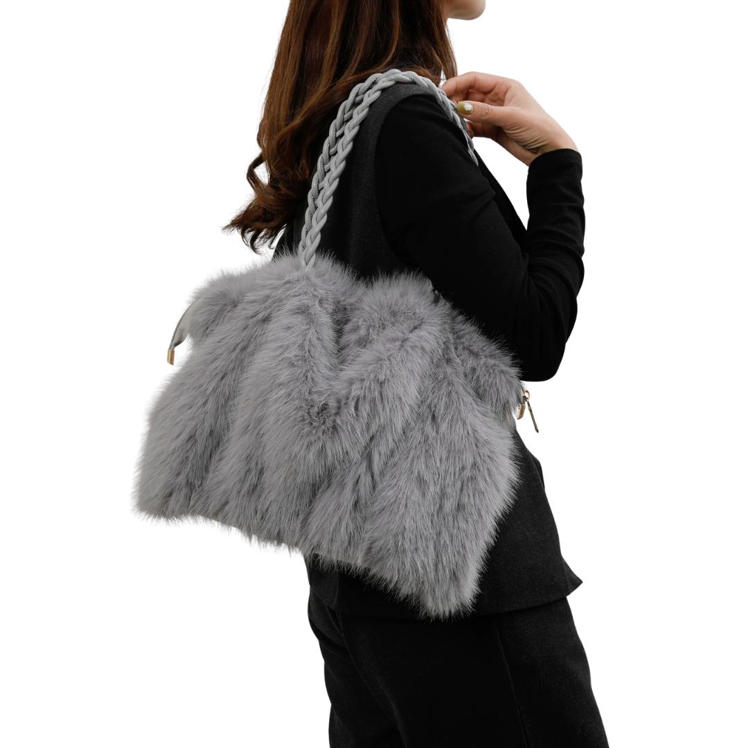 VELVET™ – Retro Plüsch Große Umhängetasche