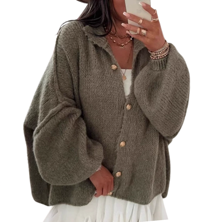 HALCEY™ – Kuschelig lockerer Strickcardigan