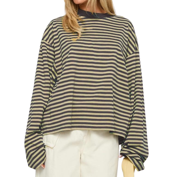 WENDI™ – Lässiges Color-Block-Streifen-Sweatshirt