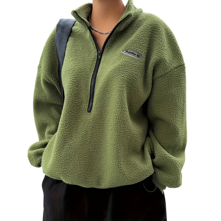 IVORY™ – Lässiger Half-Zip-Pullover in Relaxed Fit