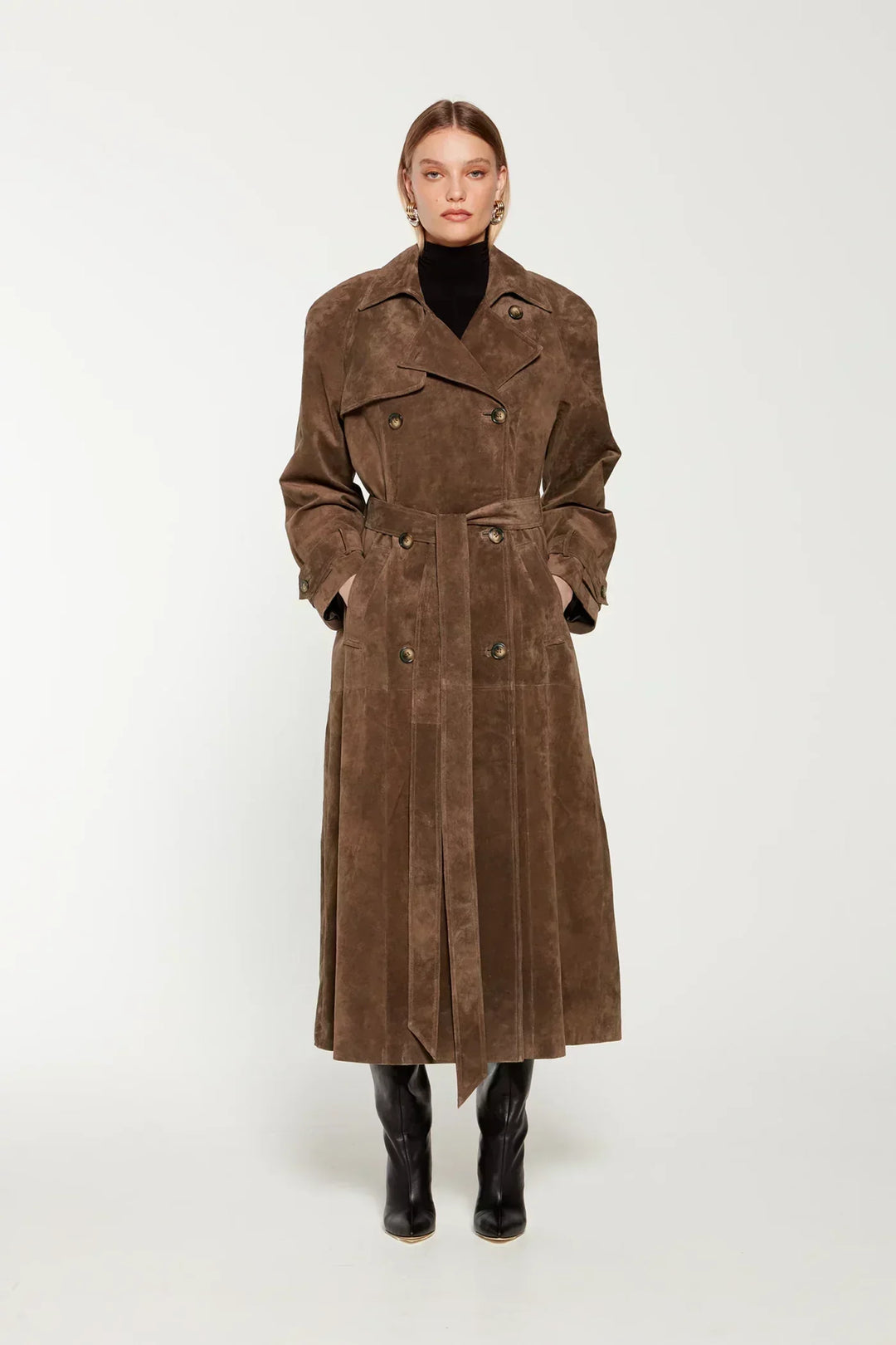 CHANTAL™ - Klassischer Trenchcoat mit Gürtel
