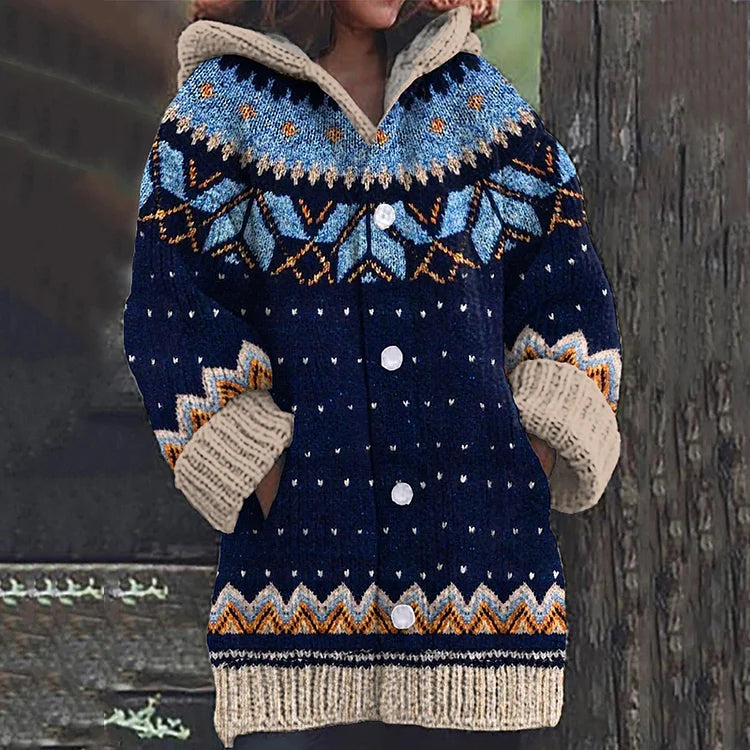 INDIRA™ | Boho-bedruckter Cardigan