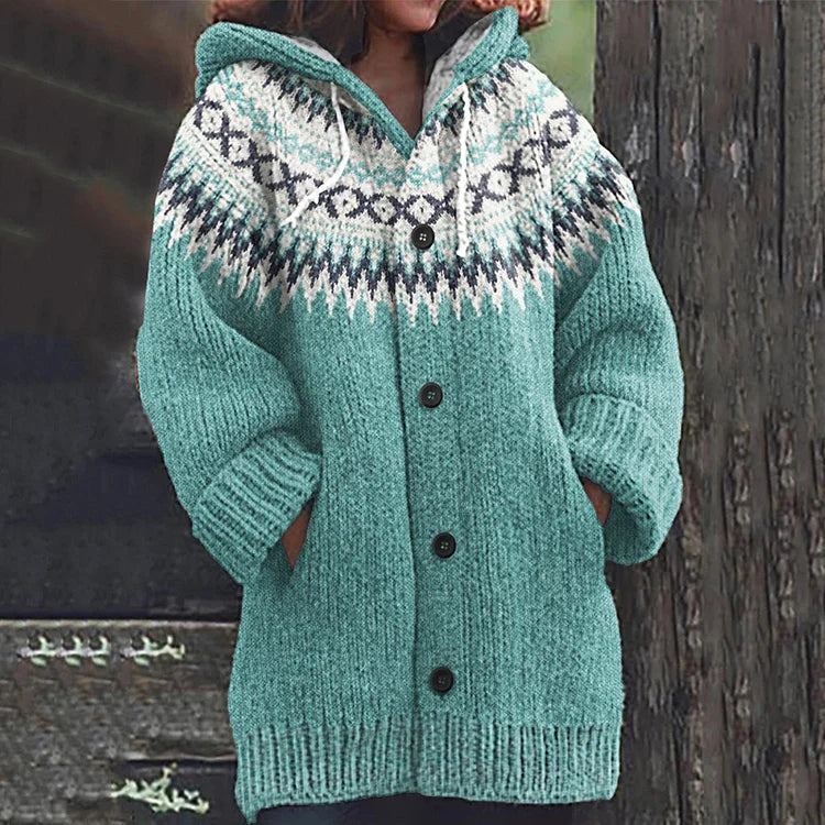 INDIRA™ | Boho-bedruckter Cardigan