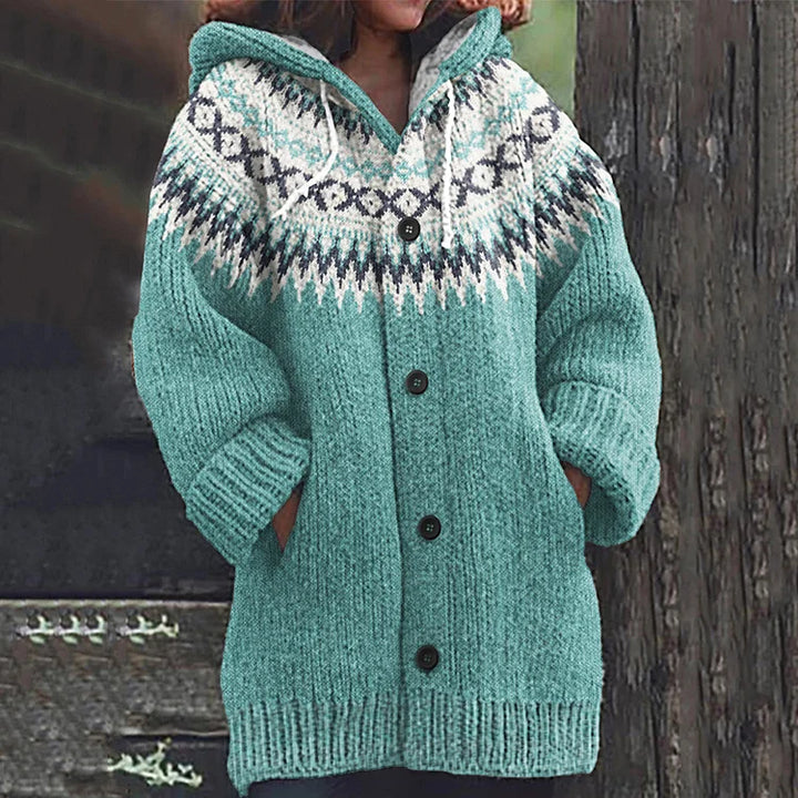 INDIRA™ | Boho-bedruckter Cardigan