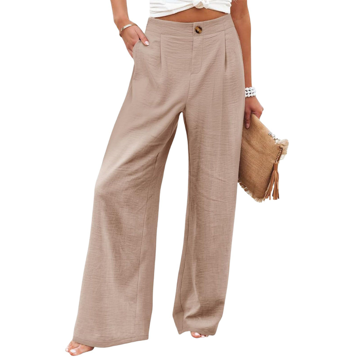 PERNILLE™ – Lockere High-Waist Hose mit weitem Bein