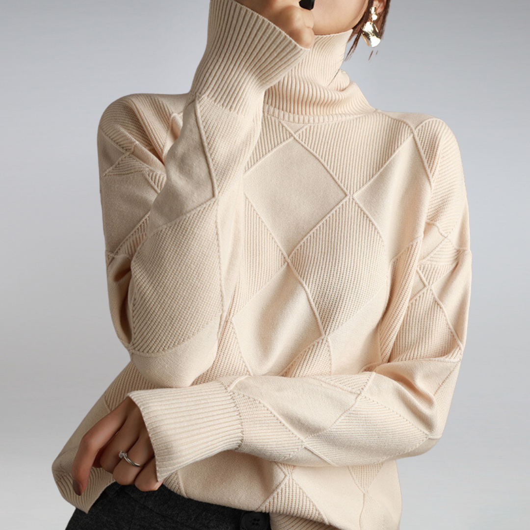 LINLEY™ | Gerippter Rollkragenpullover Luxe