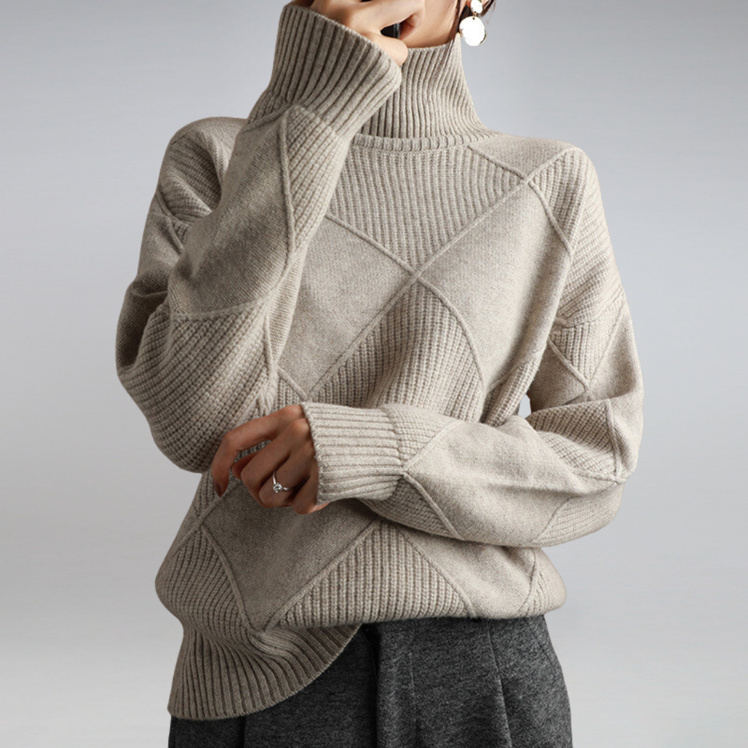 LINLEY™ | Gerippter Rollkragenpullover Luxe