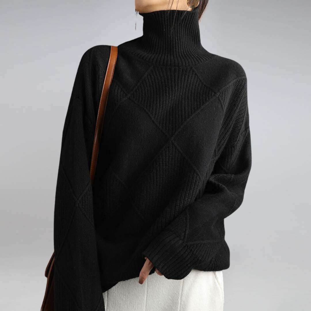LINLEY™ | Gerippter Rollkragenpullover Luxe