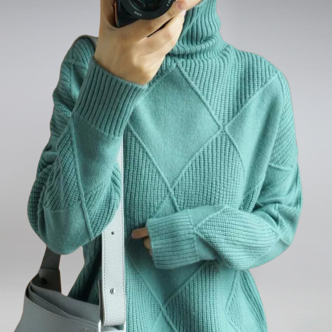 LINLEY™ | Gerippter Rollkragenpullover Luxe