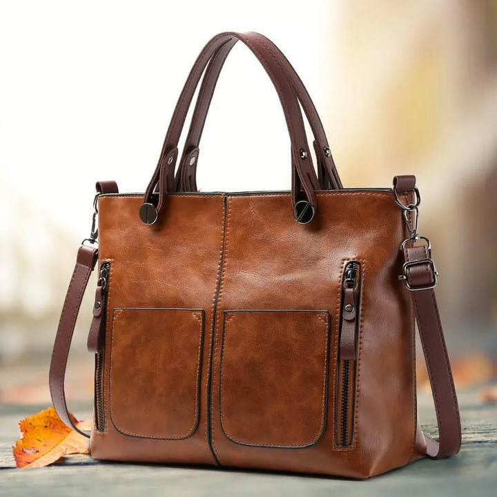 LIVIA™ – Klassische Lederhandtasche