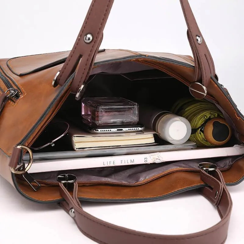 LIVIA™ – Klassische Lederhandtasche