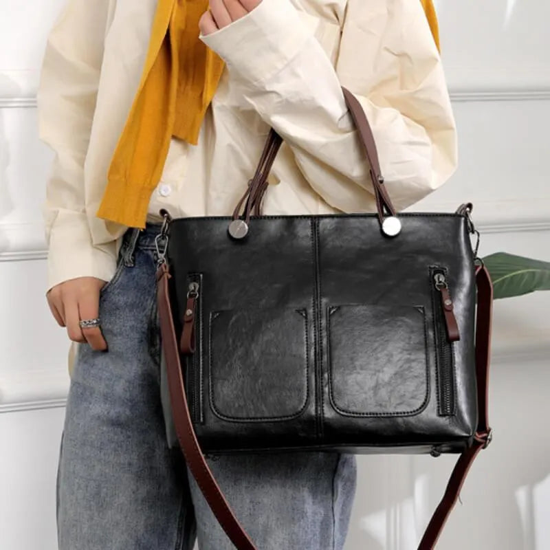 LIVIA™ – Klassische Lederhandtasche