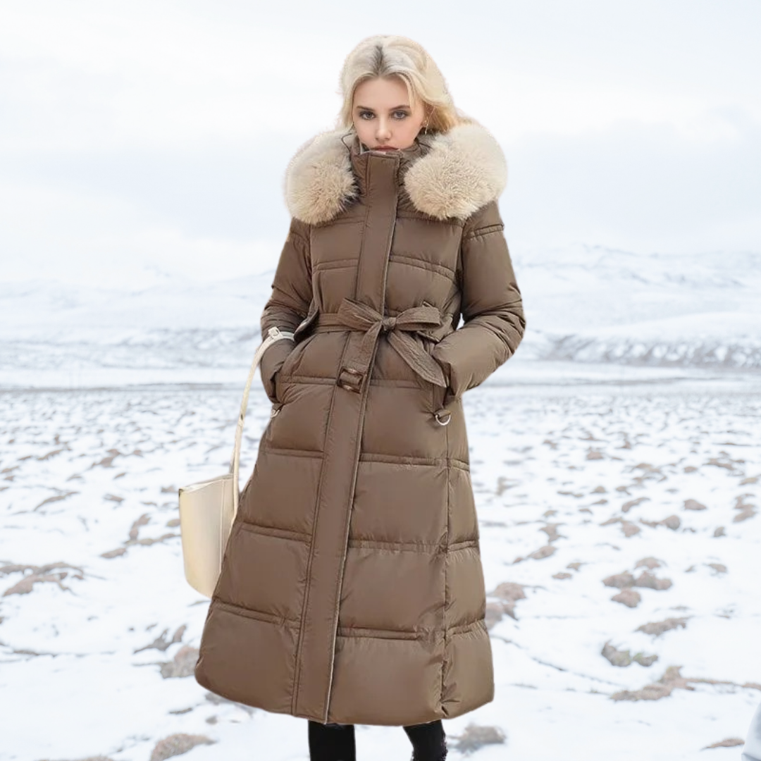 LUCIA™ | Designer-Winterparka mit Fellkapuze