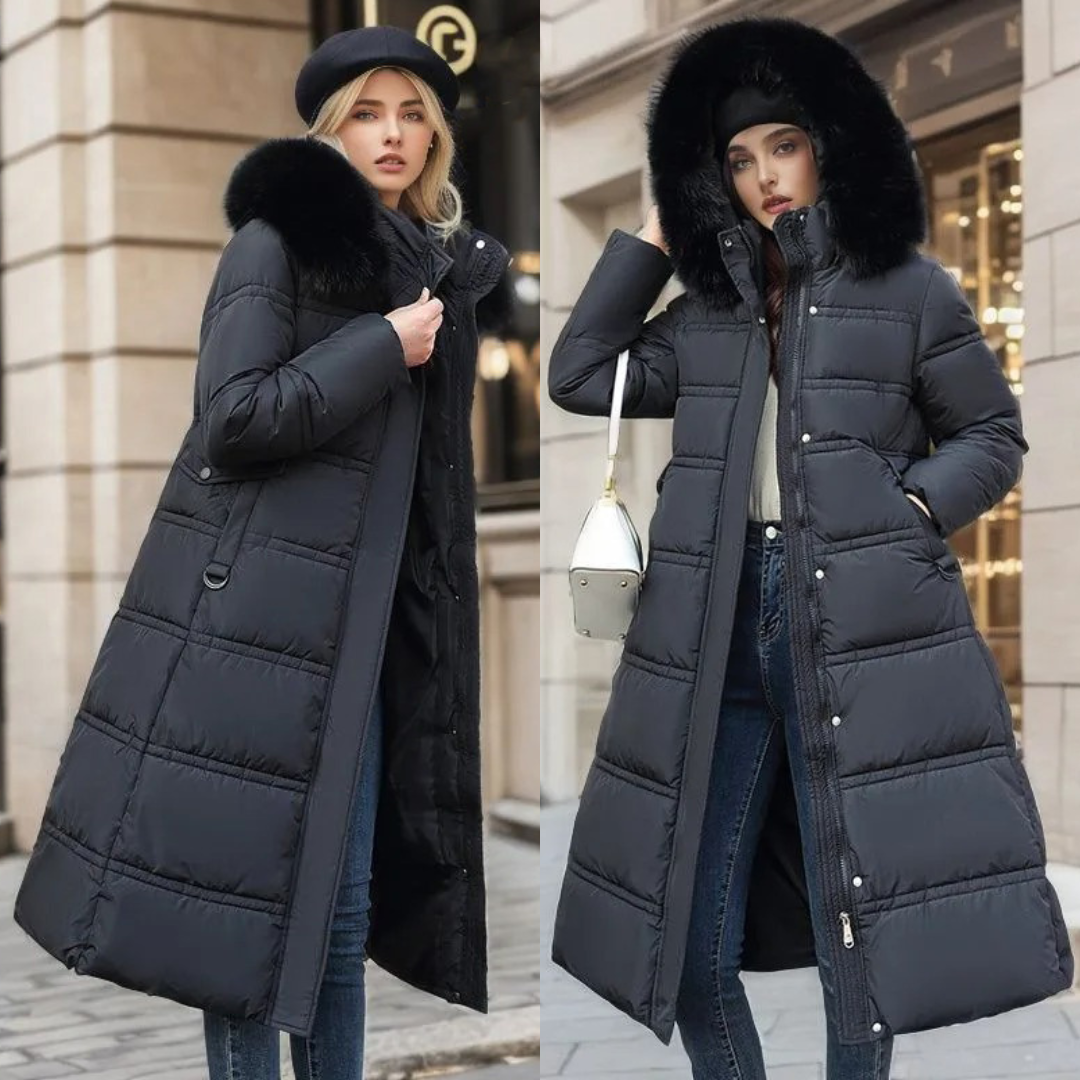 LUCIA™ | Designer-Winterparka mit Fellkapuze