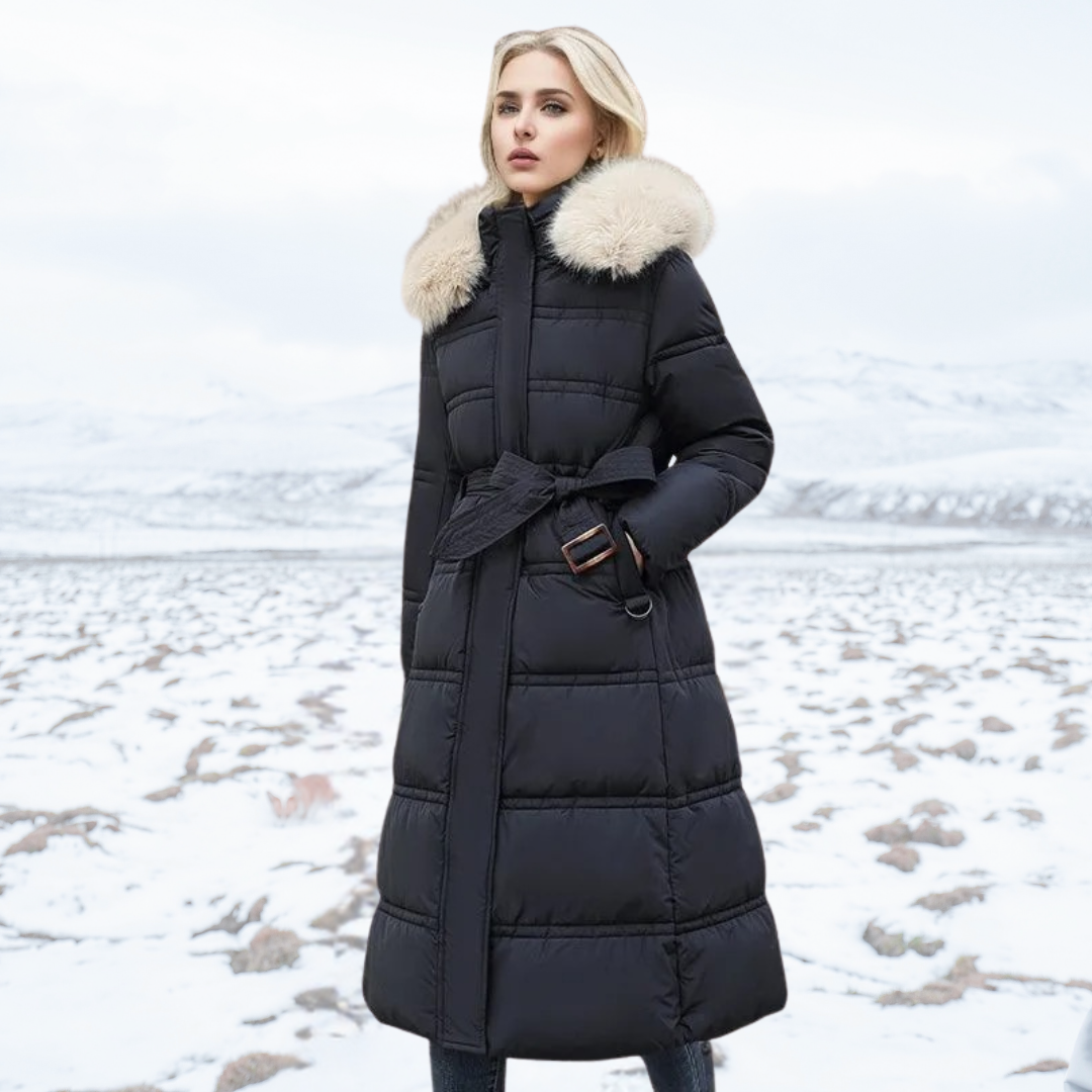 LUCIA™ | Designer-Winterparka mit Fellkapuze