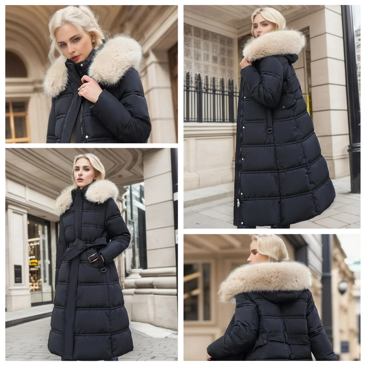 LUCIA™ | Designer-Winterparka mit Fellkapuze