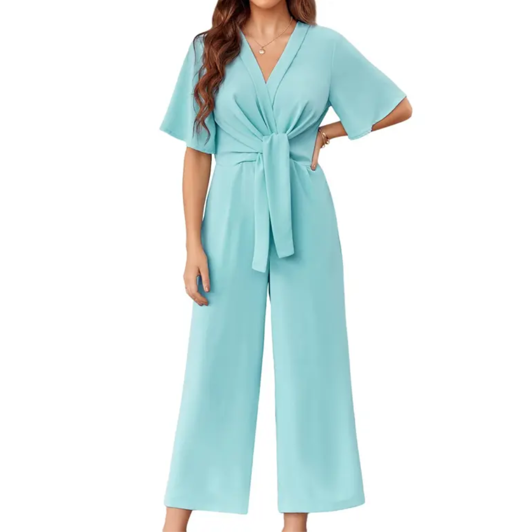 WAVERLY™ – Entspannter Jumpsuit mit V-Ausschnitt und weitem Bein
