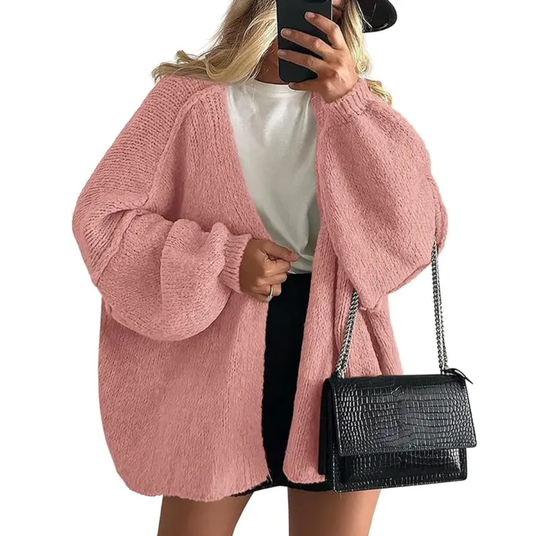 WRENLEY™ – Gemütlicher, oversized Cardigan mit offener Vorderseite