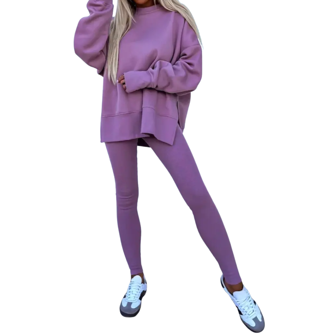 PERNELL™ – Gemütliches Freizeit-Sweatshirt & Skinny-Hosen-Set
