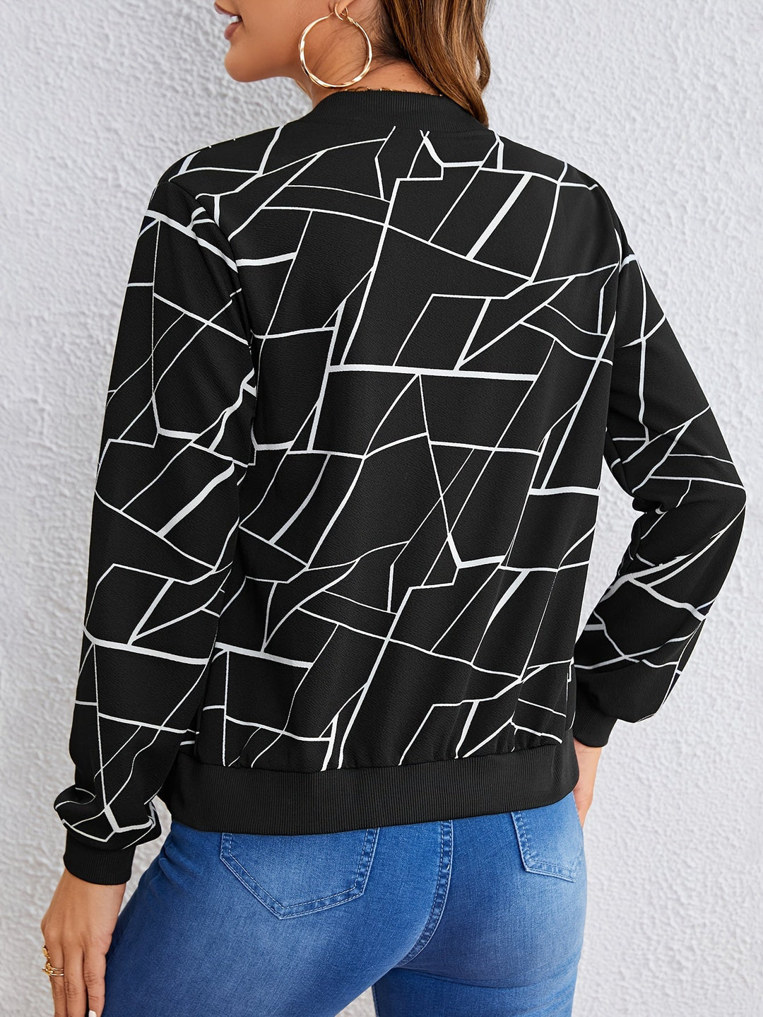 MILA™ | Künstlerische Zip-Jacke mit Muster