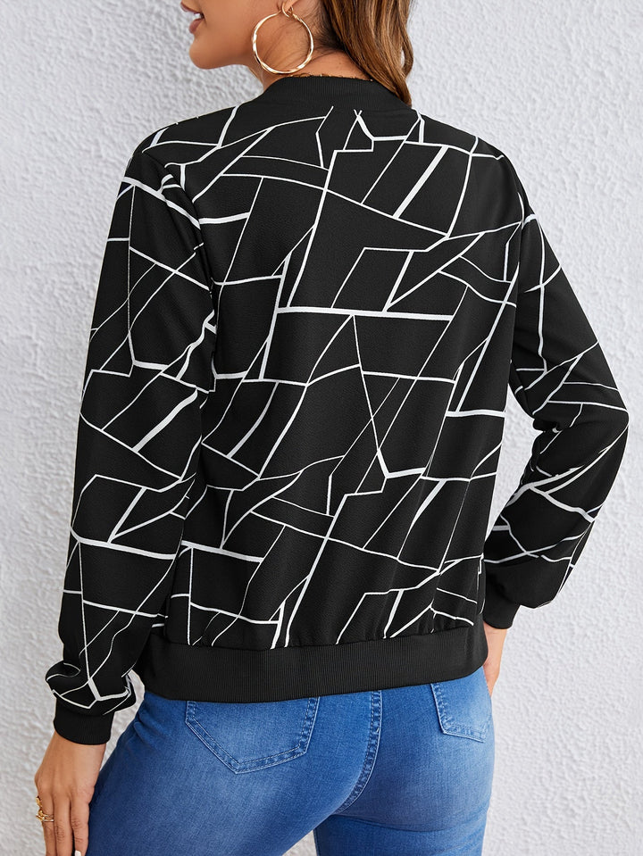 MILA™ | Künstlerische Zip-Jacke mit Muster