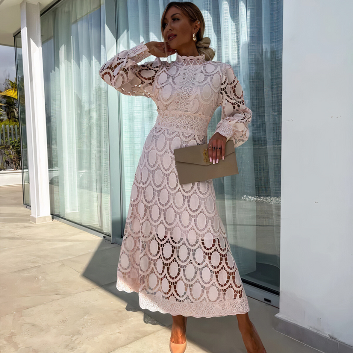 NOA™ – Midi-Spitzenkleid aus zarter Spitze