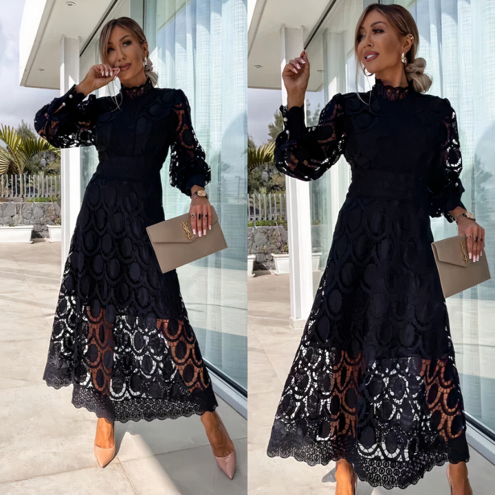 NOA™ – Midi-Spitzenkleid aus zarter Spitze