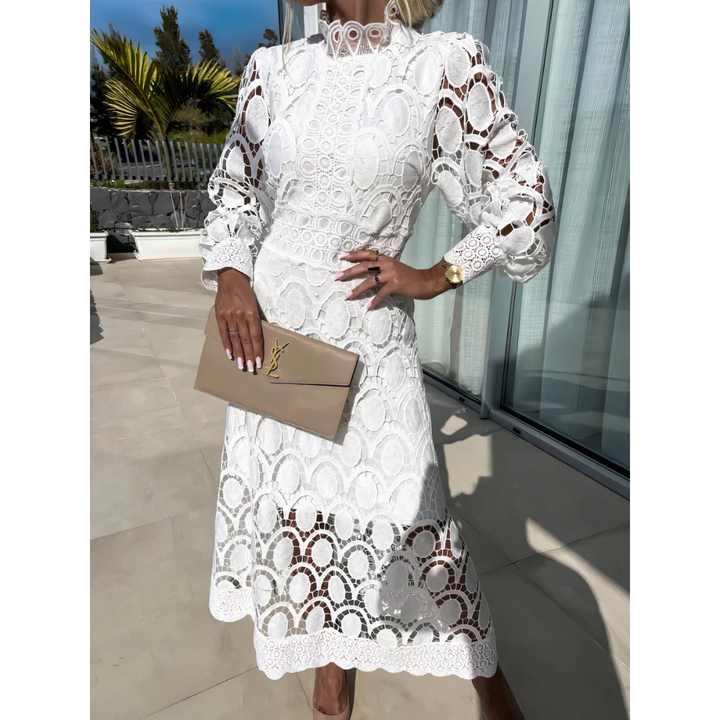 NOA™ – Midi-Spitzenkleid aus zarter Spitze