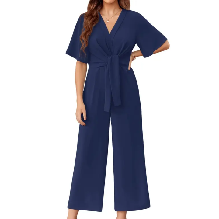 WAVERLY™ – Entspannter Jumpsuit mit V-Ausschnitt und weitem Bein