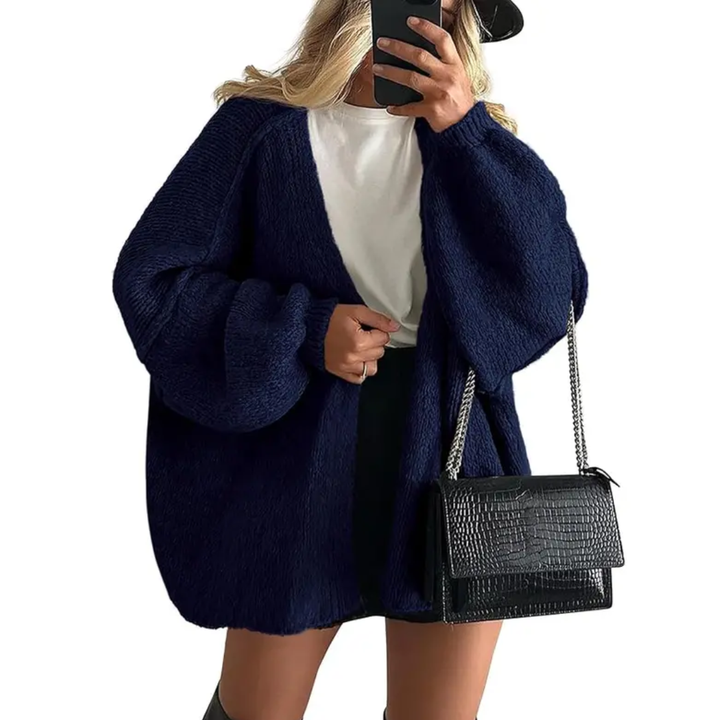 WRENLEY™ – Gemütlicher, oversized Cardigan mit offener Vorderseite